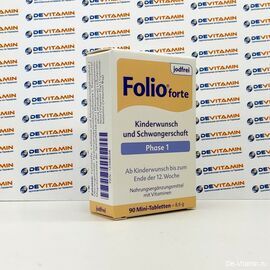 Folio 1 jodfrei Фолио 1 без йода витамины с фолиевой кислотой, для беременных, 90 шт, Германия