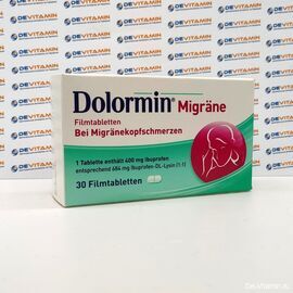Dolormin Migräne Долормин при головной боли, 30 шт, Германия