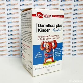 Dr. Wolz Darmflora plus Kinder Пробиотик с витаминами для детей и взрослых, 68 г, Германия