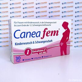 Caneafem 1 Extrafolate-S® mit Jod для планирующих и беременных, до 12 недели, 30 шт, Германия