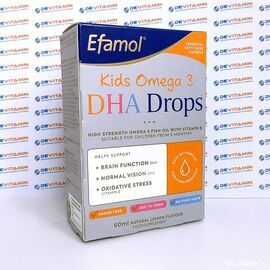 Efamol Kids Omega-3 DHA Drops Эфамол Омега-3 для детей в каплях, 60 мл, ВеликобританияEfamol Kids Omega-3 DHA Drops Эфамол Омега-3 для детей в каплях, 60 мл, Великобритания