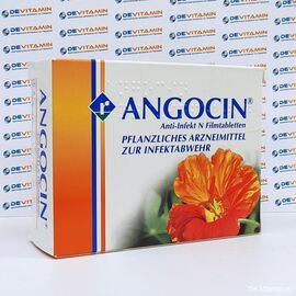 Angozin от инфекций, при бронхите, синусите, цистите, 100 таблеток, Германия