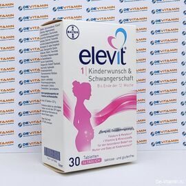 Elevit 1 Элевит 1 от планирования до 12 недели беременности, 30 капсул, Германия