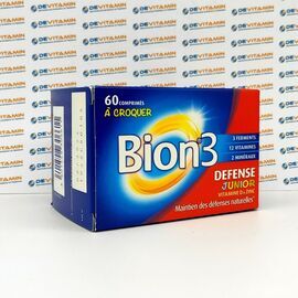 Bion 3 Junior Бион с пробиотиками и витаминами для детей, 60 капсул, Франция