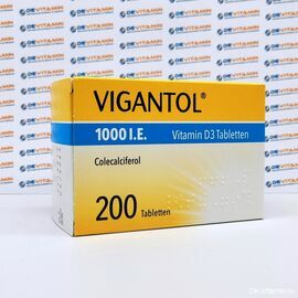 Вигантол 1000 М.Е. Vigantol 1000 I.E., 200 шт. из Германии в таблетках (бывш. Вигантолеттен)