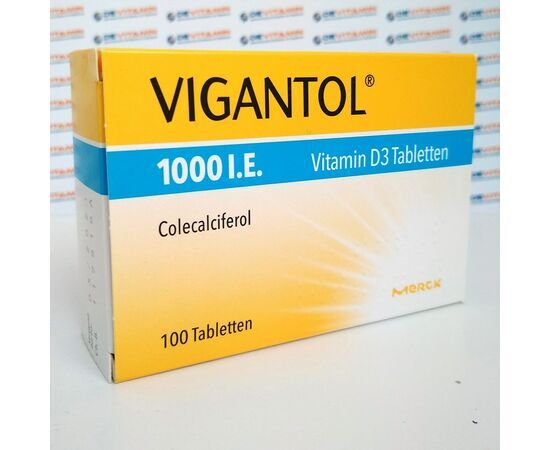 Вигантол 1000 М.Е. Vigantol 1000 I.E., 100 шт. из Германии в таблетках (бывш. Вигантолеттен)