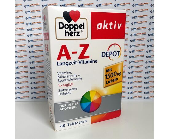 Doppelherz aktiv A-Z Vitamine, мультивитамины для взрослых, 60 капсул
