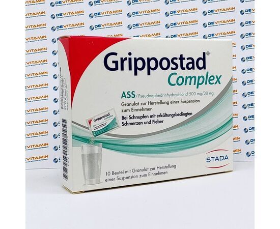 Grippostad Complex Гриппостад при простуде 500 mg/30 mg, 10 шт, Германия